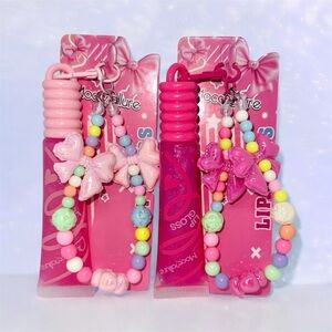 New Lip Gloss Keychain Set